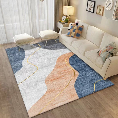 Modern Morandi Carpets for Living Room Decoration Nordic Big Size Area Rugs Bedroom Decor Bedside Anti-skid Floor Mats Washable