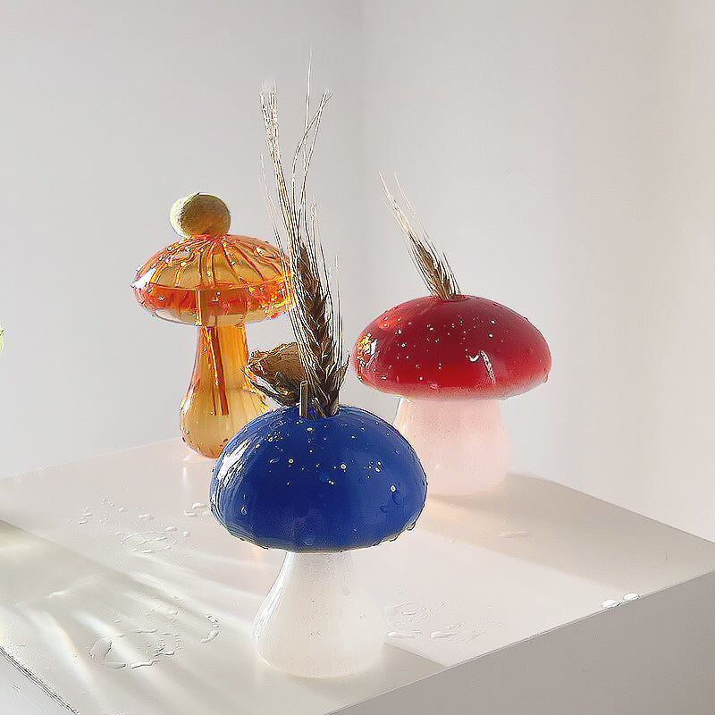 Colourful Mini Mushroom Vase