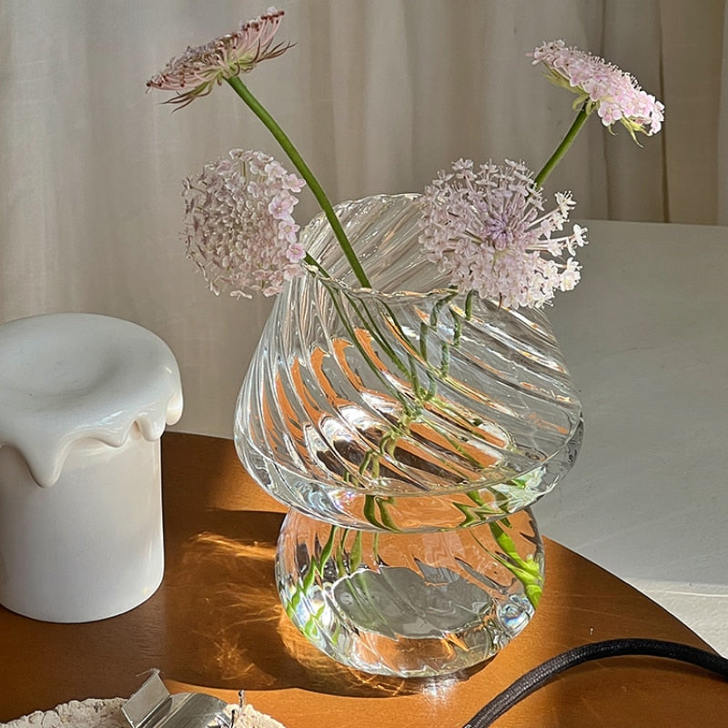 Nordic Stripy Glass Vase