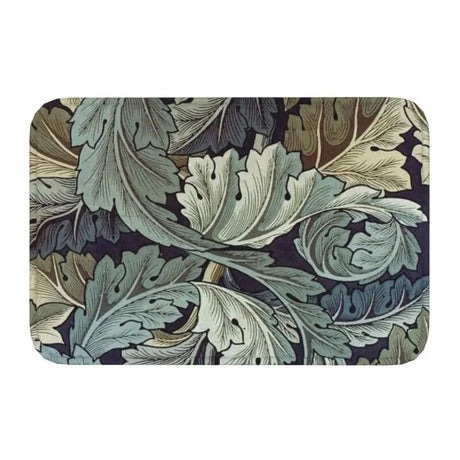 Custom William Morris Compton Floral Art Nouveau Pattern Doormat Bath Door Floor Mat Textile Pattern Toilet Rug Carpet Footpad