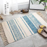 Retro Bohemia Hand Woven Cotton Linen Carpet Tassel Rug Floor Mat Tapestry Decorative Blanket Home Decor