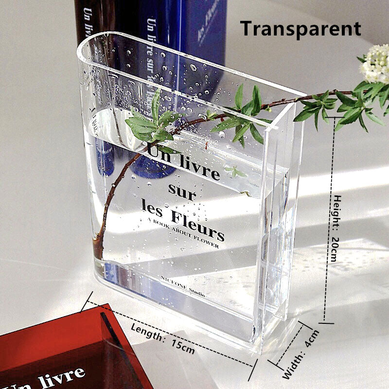 Book Acrylic Vase