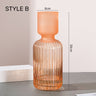 Pleated Glass Vase -  3 colours