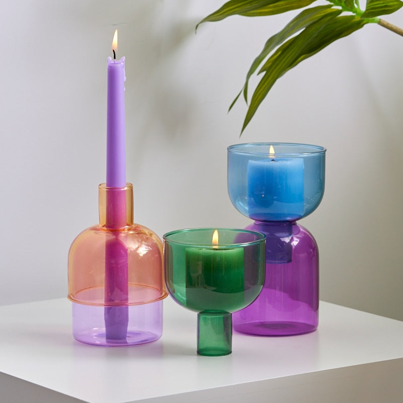 Pillar Candle Stand & Vase - Single