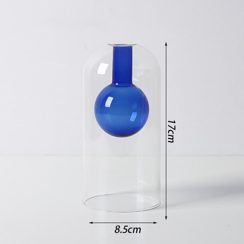 Bubbly Glass Vases - Opaque