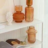 Pleated Glass Vase -  3 colours