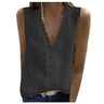 2021 Summer Lace Sleeveless Casual T-Shirt