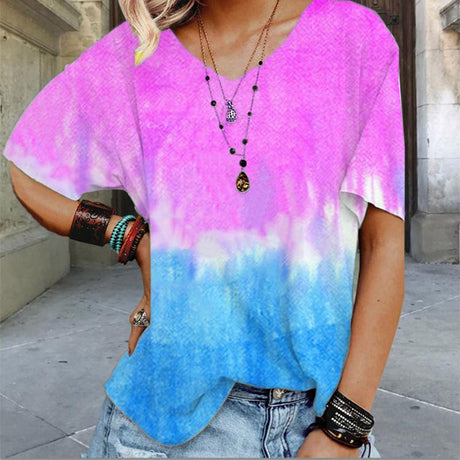 2021 Summer Gradient Tie-Dye T-Shirt