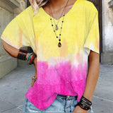 2021 Summer Gradient Tie-Dye T-Shirt