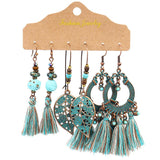 Bohemian Style Tassel Earrings (3 Set)