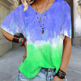 2021 Summer Gradient Tie-Dye T-Shirt