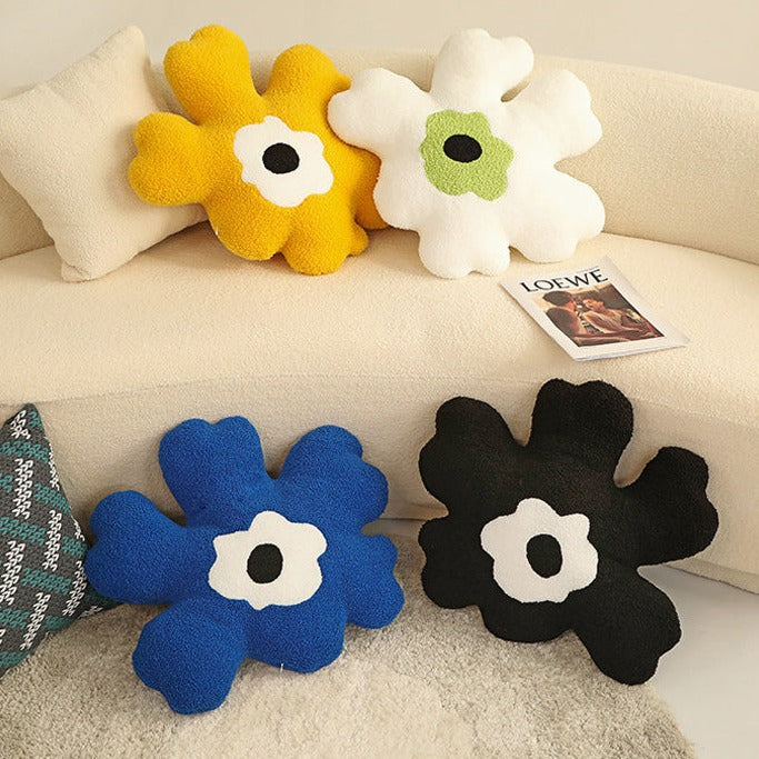 Abstract Flower Cushion - Colourful