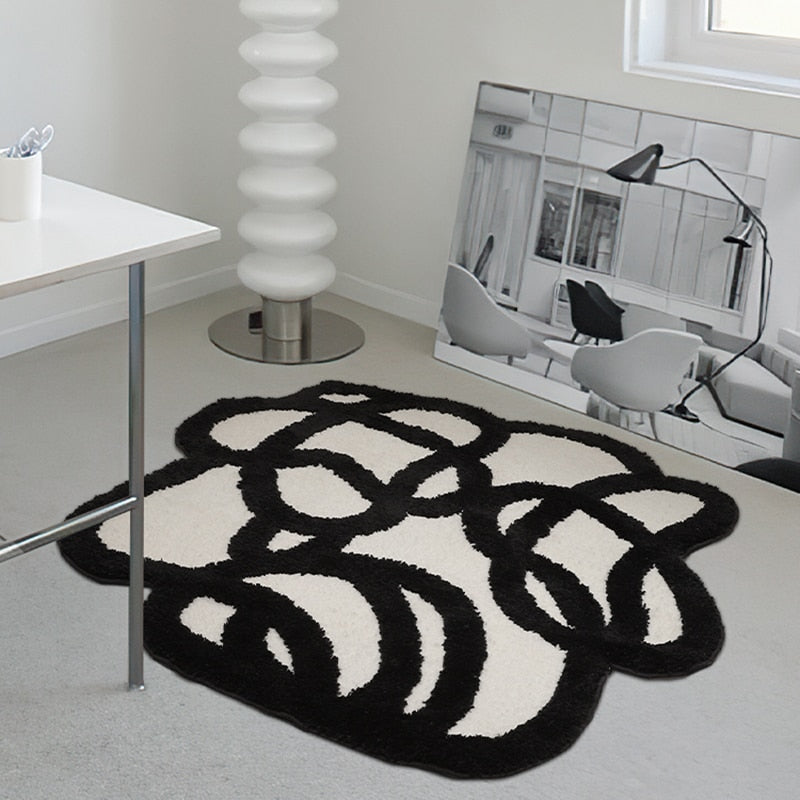 Abstract Line Mini Rug