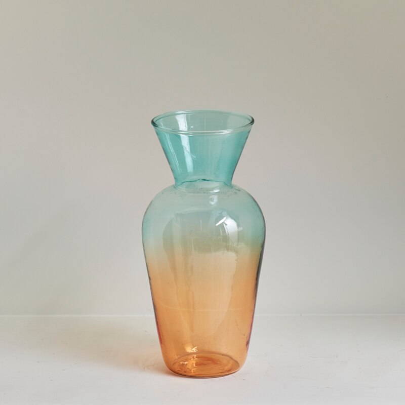 Gradient Coloured Glass Vase