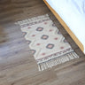 Retro Bohemia Hand Woven Cotton Linen Carpet Tassel Rug Floor Mat Tapestry Decorative Blanket Home Decor