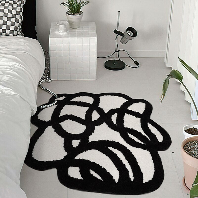 Abstract Line Mini Rug