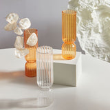 Scallop Cylinder Glass Vase