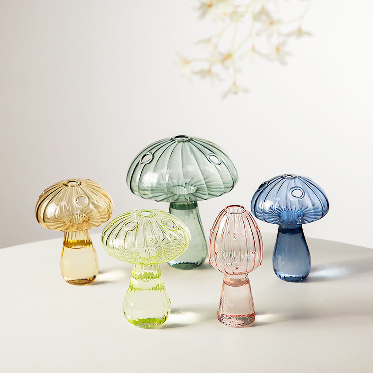 Colourful Mini Mushroom Vase