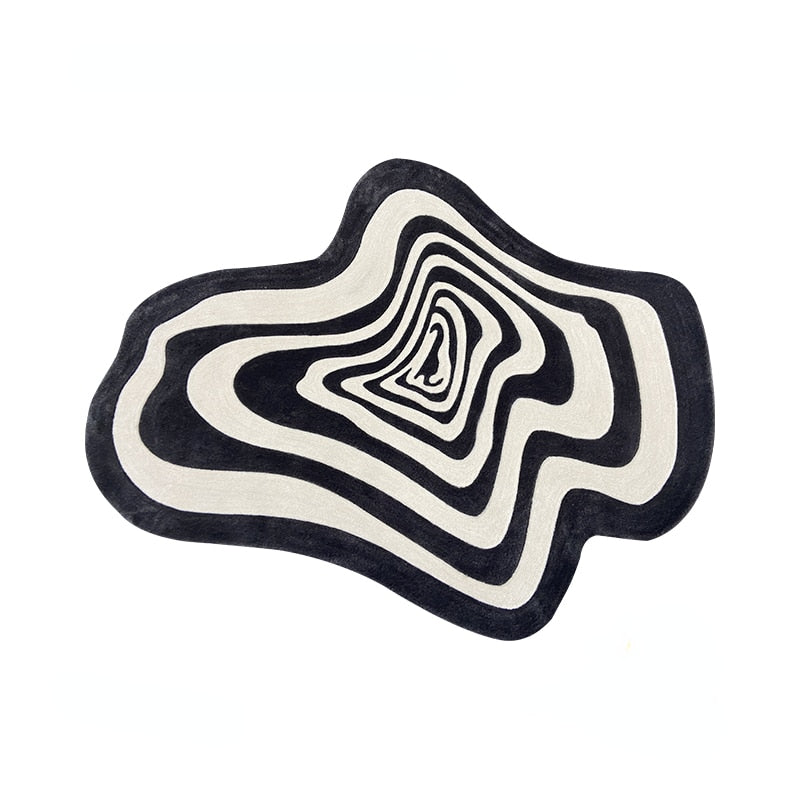 New Modern Fashion IG Living Room Rug Irregularshape Senior Bedroom Large Area Decorative Carpet Thickening Trendy Art Floor Mat