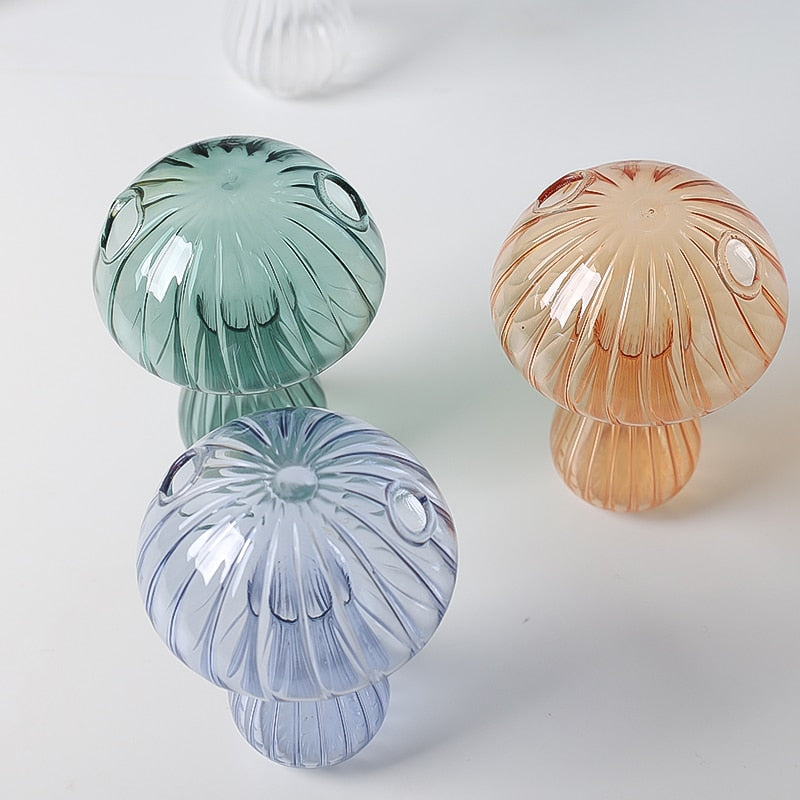 Mushroom Glass Vase