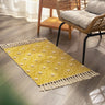 Retro Bohemia Hand Woven Cotton Linen Carpet Tassel Rug Floor Mat Tapestry Decorative Blanket Home Decor