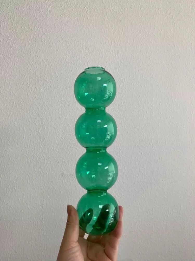 Layered Globe Glass Vase