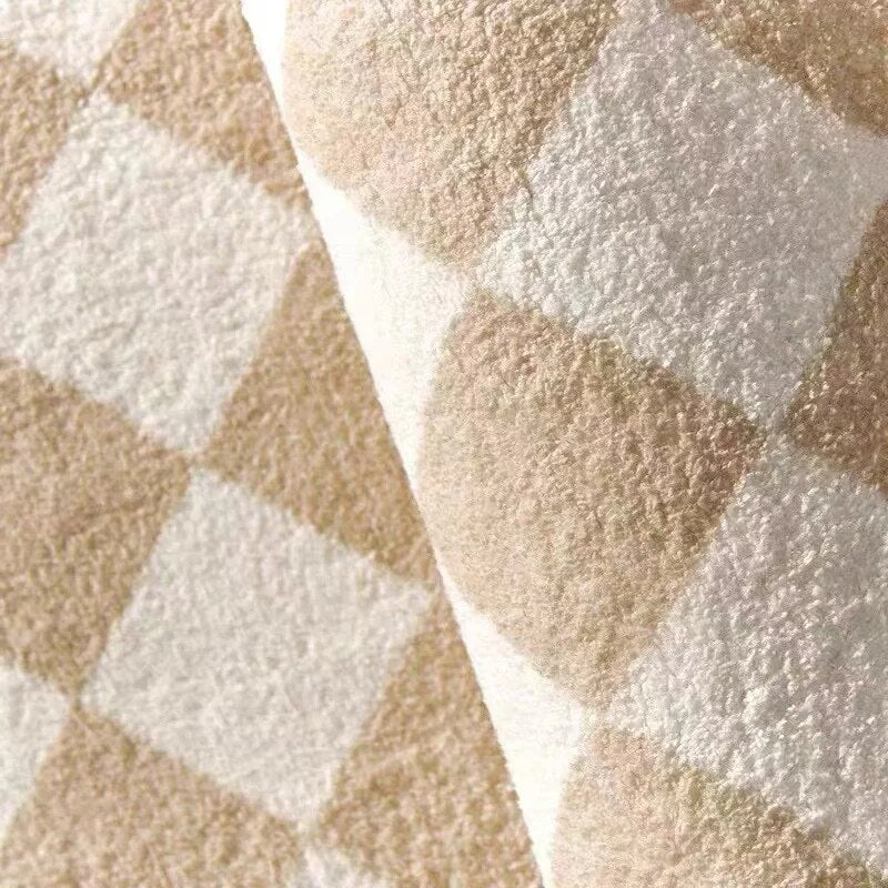 French Retro Carpets for Living Room Large Area Bedroom Decor Bedside Carpet Thick Warm Lounge Rug Home Washable Plush Floor Mat