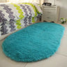 New Thick Fluffy Rugs Cute 40*60cm Oval Anti-skid Carpet Shaggy Area Rug Carpet Home Bedroom Dining Room Floor Mat Fashion