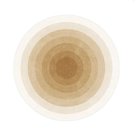 Light Luxury Cloakroom Round Floor Mat Fluffy Soft Lounge Rug Simple Bedroom Decor Gradient Carpet Thick Carpets for Living Room