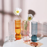 Scallop Cylinder Glass Vase