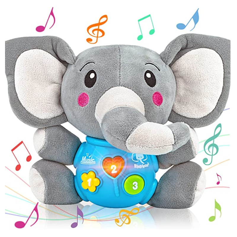 Plush Elephant Music Baby Toys