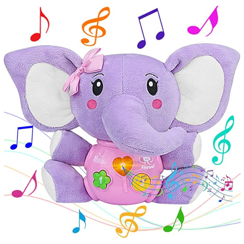 Plush Elephant Music Baby Toys