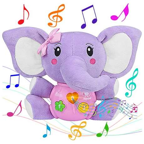 Plush Elephant Music Baby Toys