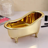 Mini Bathtub Jewelry Storage Box, Resin Makeup Organizer