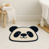 Feblilac Cute Panda Shaped Bath Mat – Soft, Absorbent & Non-Slip Rug for Bathroom, Kids’ Room, Entryway