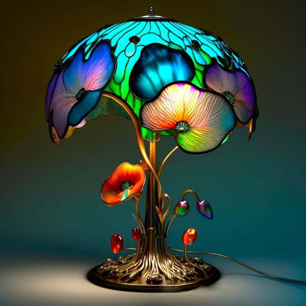 20 "H Stained Glass Plant Series Table Lamp(🎉Last Day Sale🔥$65 OFF)