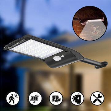 Solar Powered 36 LED PIR Motion Sensor Waterproof Street Security Street Light Wall Lamp for Outdoor Garden