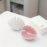 Ceramic Shell Jewelry Tray Holder, Earring Rings Storage