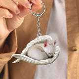 Chihuahua02 Sleeping Angel Acrylic Keychain