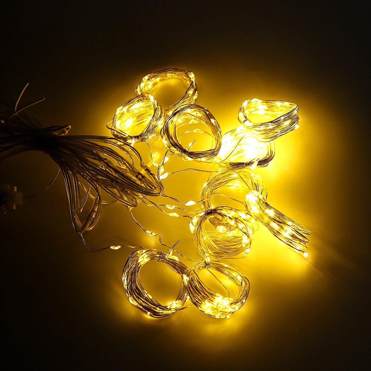 3M*3M USB 8 Modes 300LED Curtain Fairy Wire String Light Christmas Party Decor Holiday Wedding Supply