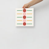 5 Dots & Lines Warm Tone Wall Art