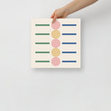 5 Dots & Lines Cool Tone Wall Art