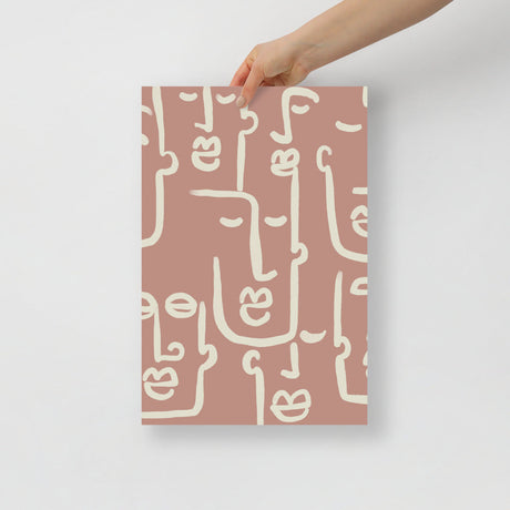 Abstract Faces Wall Art