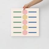 5 Dots & Lines Cool Tone Wall Art