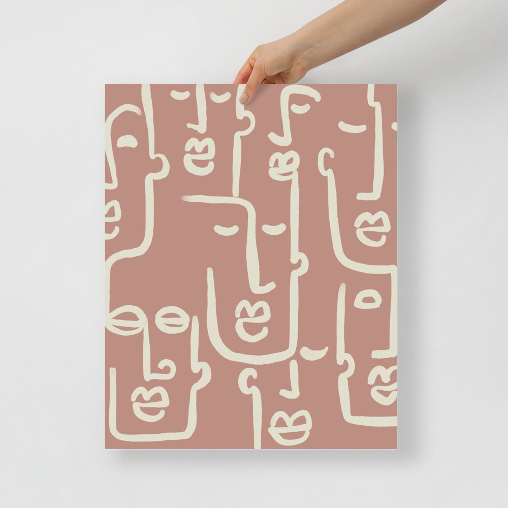 Abstract Faces Wall Art