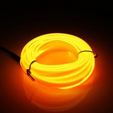 3M Led Flexible EL Wire Neon Glow Light Rope Strip 12V For Christmas Holiday Party