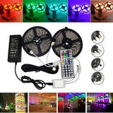 10M SMD 5050 Waterproof RGB 600 LED Strip Light IR Controller Cable Connector Adapter DC12V - Lighting