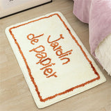 Feblilac Funny Jardind Papie Tufted Bath Mat