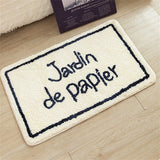 Feblilac Funny Jardind Papie Tufted Bath Mat