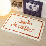 Feblilac Funny Jardind Papie Tufted Bath Mat